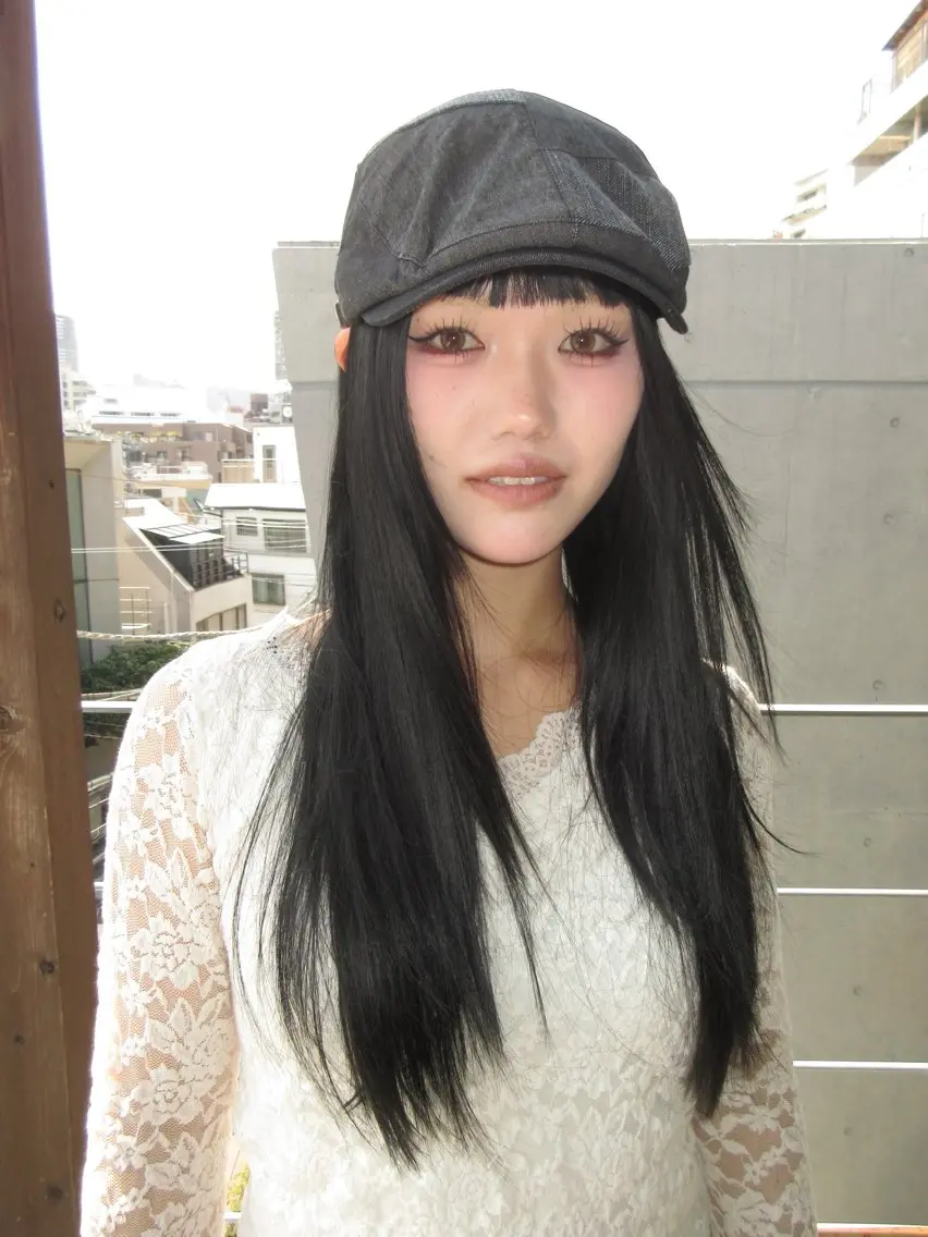 ロング レイヤーカット ロング カット レイヤーカット\ウル フ　chinatsuのヘアスタイル