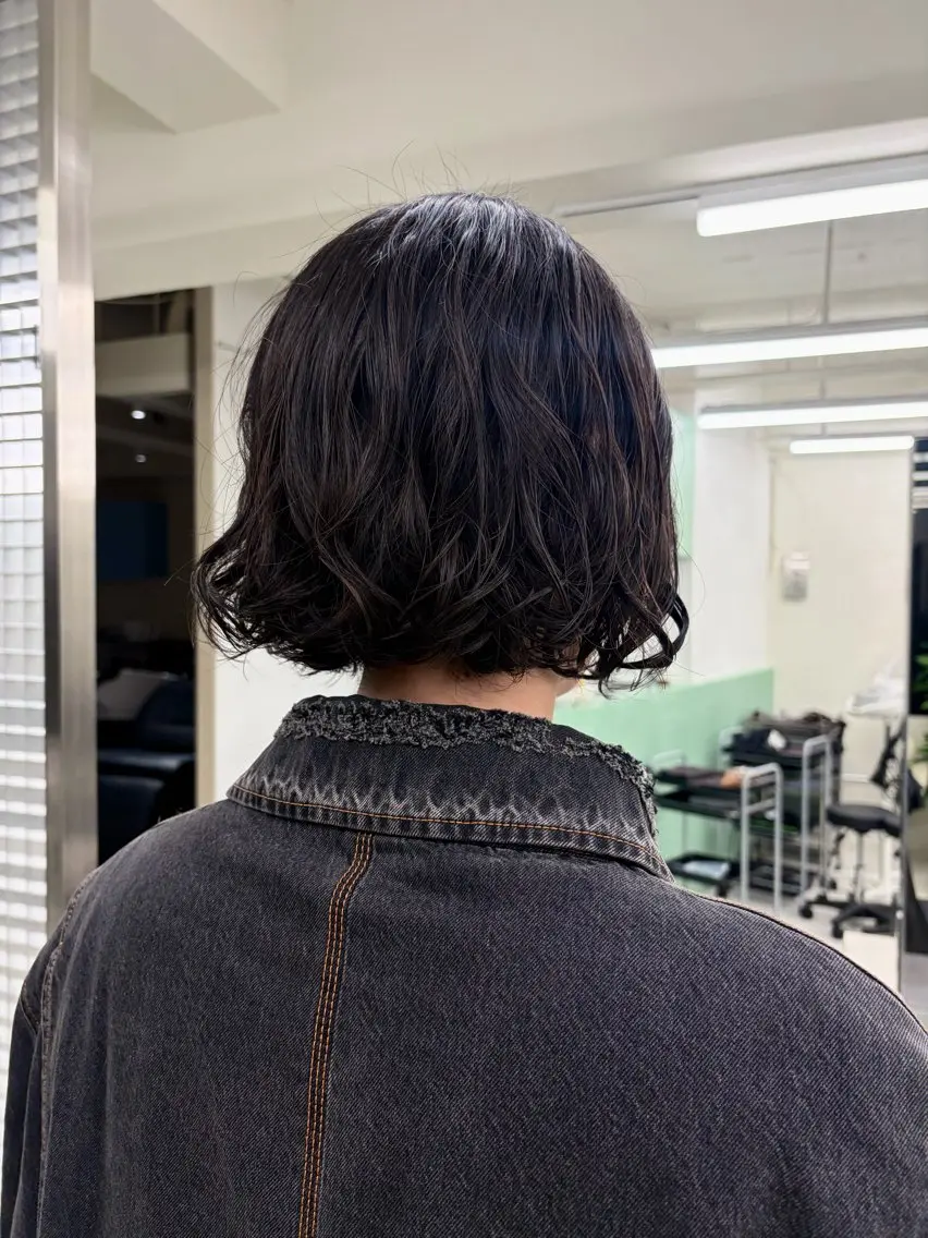ショート パーマ パーマ トリートメント ロングパーマ/ボブ/ 表参道/aoba🩵のヘアスタイル