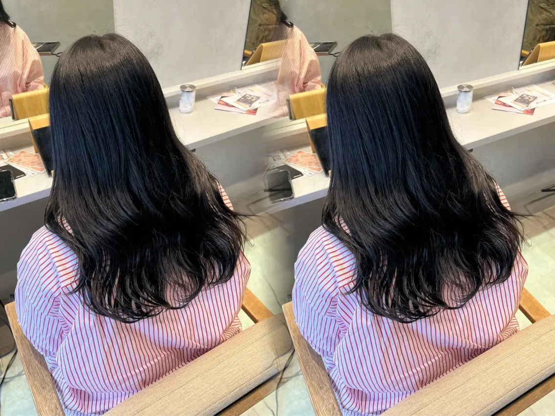 ロング カラー ブリーチ ハイトーンカラー ayaka🫧 梅田ダブルカラーのヘアスタイル