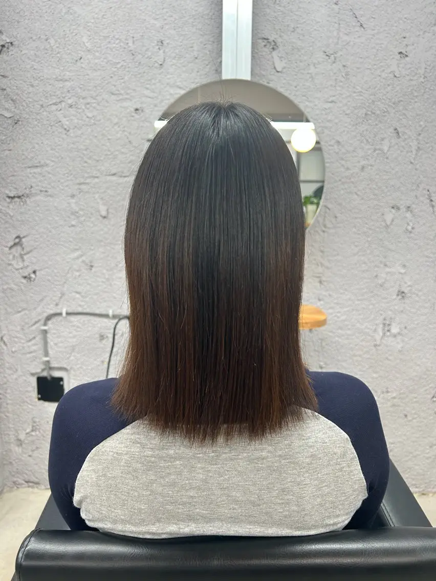 ショート 縮毛矯正 カット 縮毛矯正 en 岩立朱栞🕊️のヘアスタイル