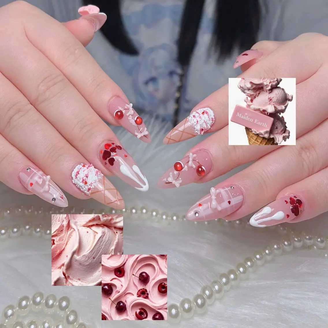 ネイル アートネイル オーロラネイル フレンチネイル ジェルネイル グラデーション ハンドネイル Sora nail 長さ出し専門店のネイルデザイン