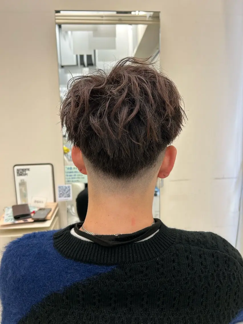 メンズ フェードカット 河田 日和のヘアスタイル