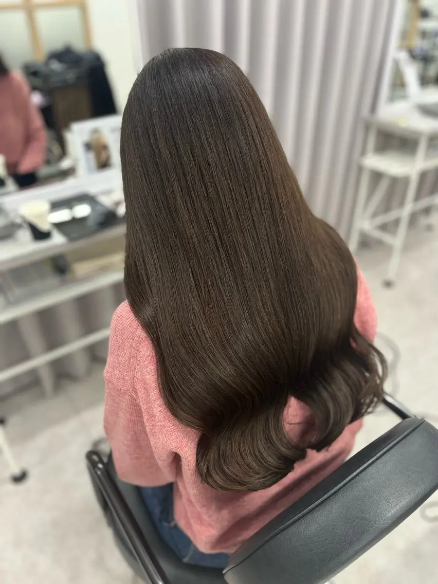 ロング カラー ブラウンカラー 🫧ぷる艶カラー🫧 Yuubi🦩のヘアスタイル