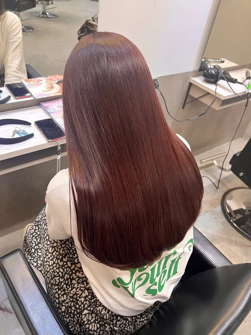 ロング カラー 韓国ヘア🇰🇷 YUKINAのヘアスタイル