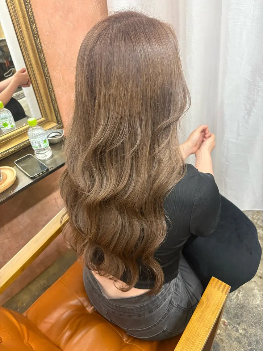 ロング ヘアカラー トリートメント Retsu /UniQのヘアスタイル