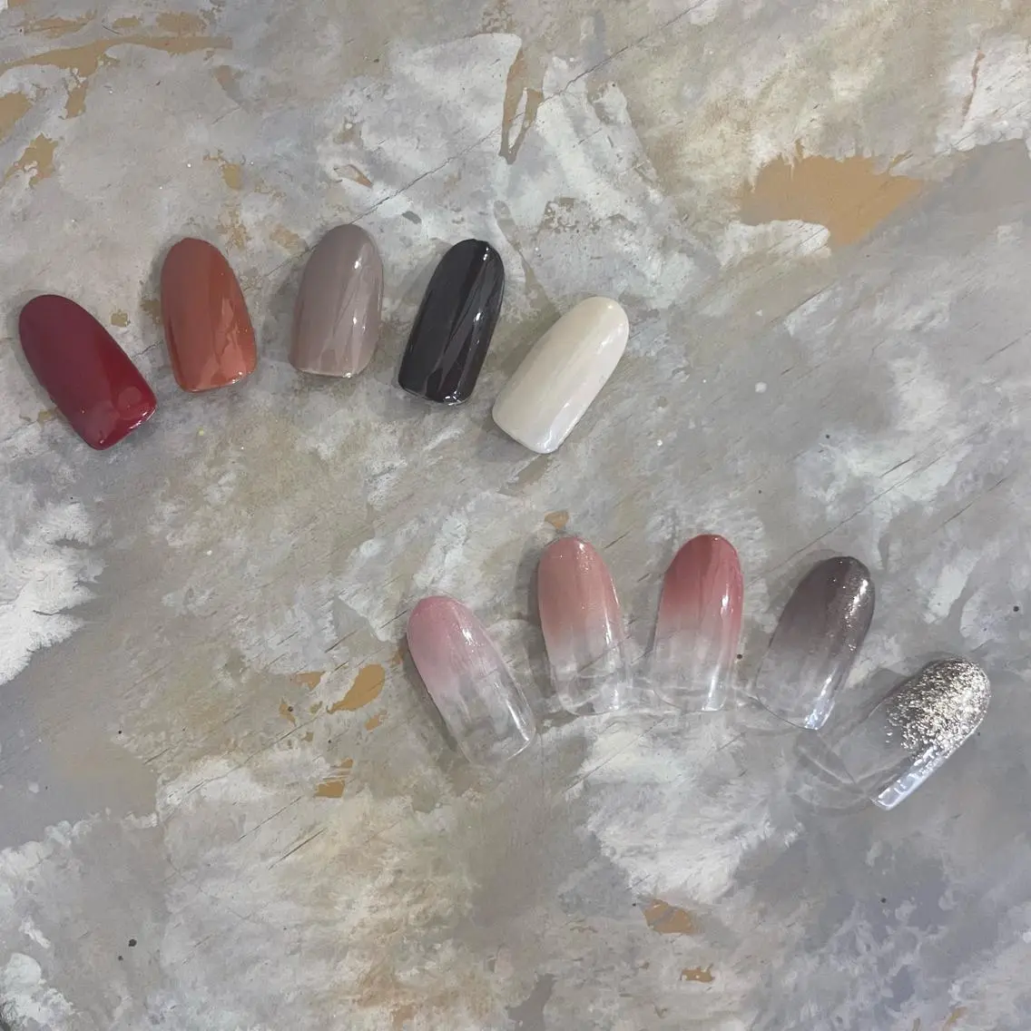 ネイル グラデーション ワンカラーネイル SOL　nail イマナカのネイルデザイン