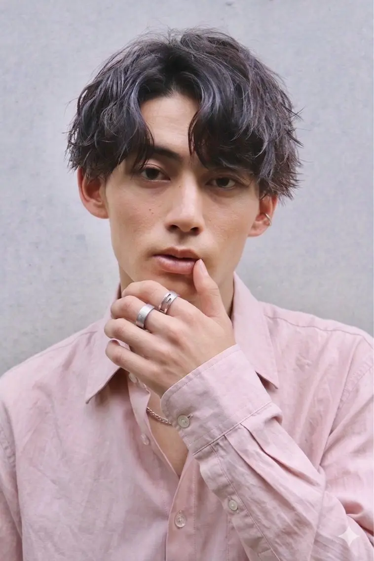 メンズ カット レイヤー/髪質改善 Lond ambreのヘアスタイル