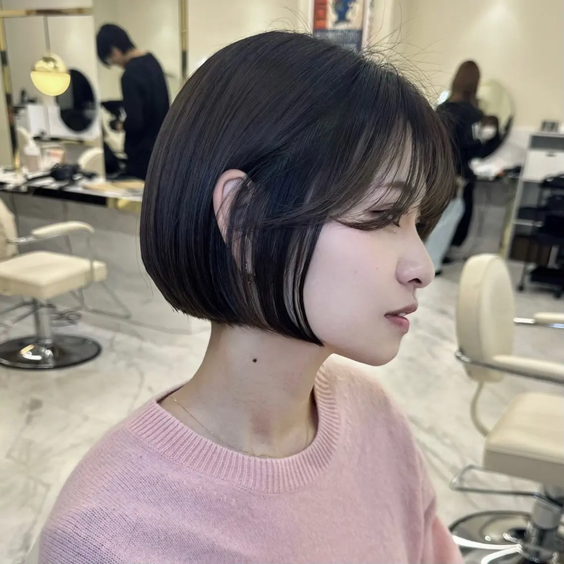 ショート カラー ブラウンカラー 透明感カラー グレージュ オリーブカラー ピンクカラー カット ヘアカラー CHAINON CENTREのヘアスタイル