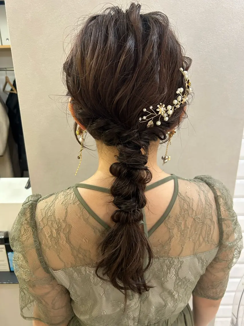 ヘアアレンジ ヘアセット hubhair レイヤー/透明感のヘアスタイル