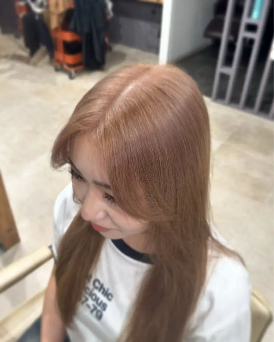 セミロング カラー ベージュカラー ミルクティーベージュ 🍃モデル募集🍃 酒井隼のヘアスタイル
