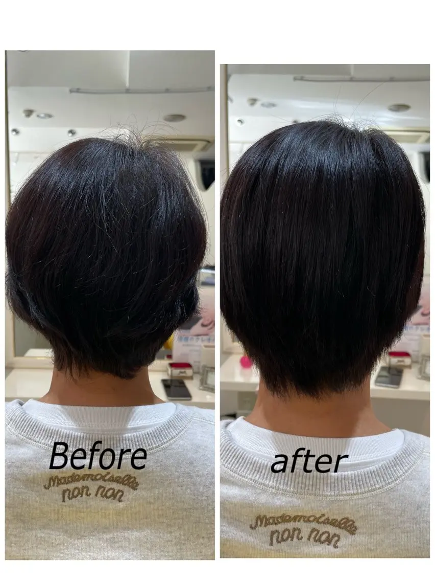 ショート パーマ 加納 和枝のヘアスタイル
