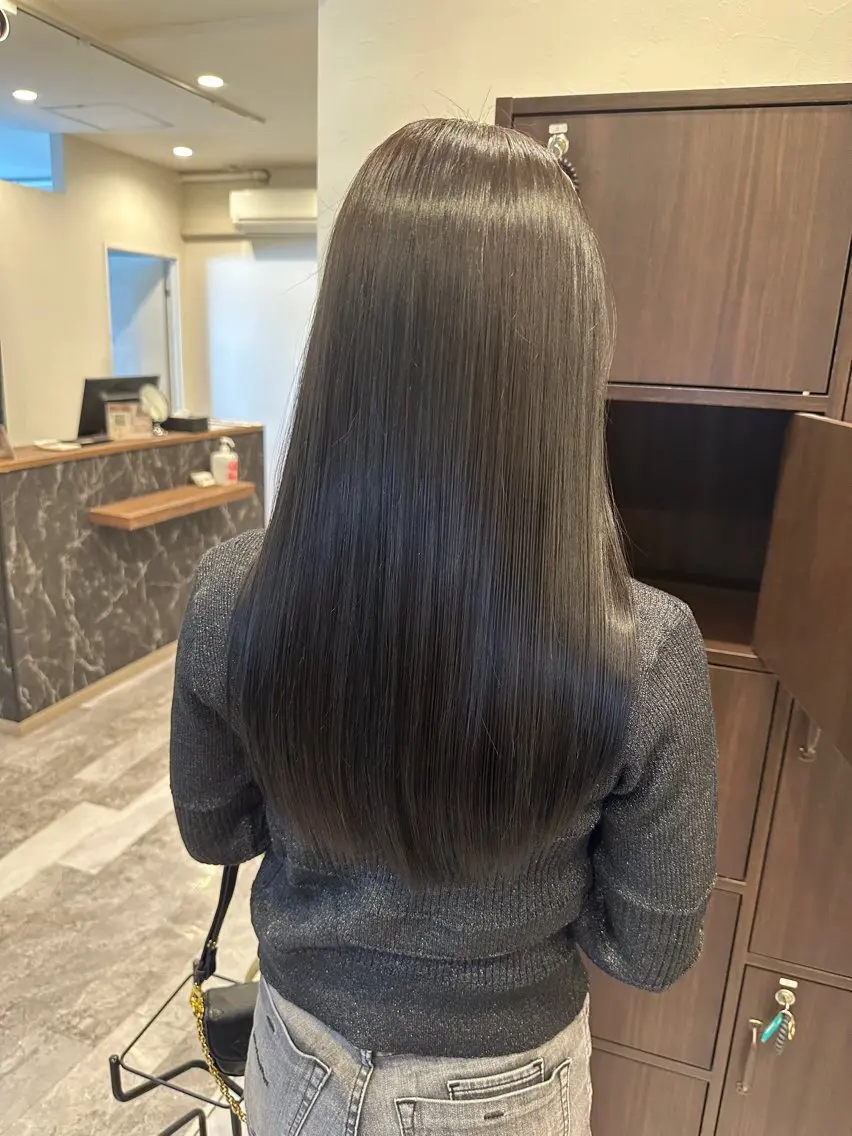 ロング カラー パーマ カット ヘアカラー トリートメント 髪質改善特化【荻窪】 RYOTOのヘアスタイル