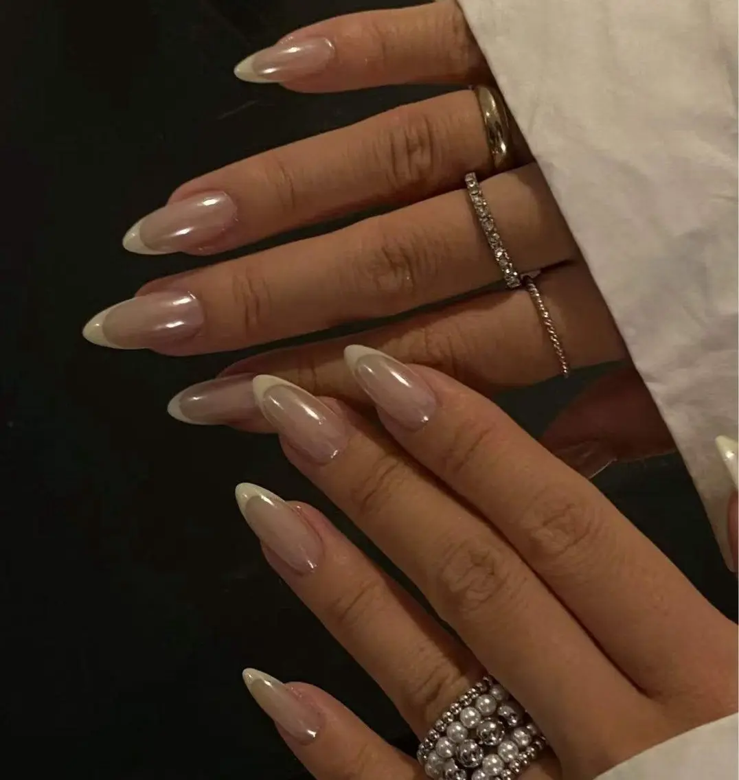 ネイル オーロラネイル フラワーネイル フットネイル フレンチネイル ジェルネイル ハンドネイル BabyYouMi nailのネイルデザイン