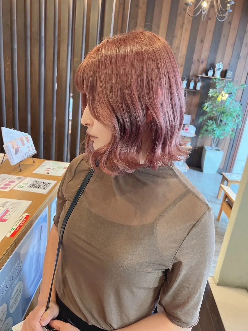 ミディアム ヘアカラー 具志 正太のヘアスタイル