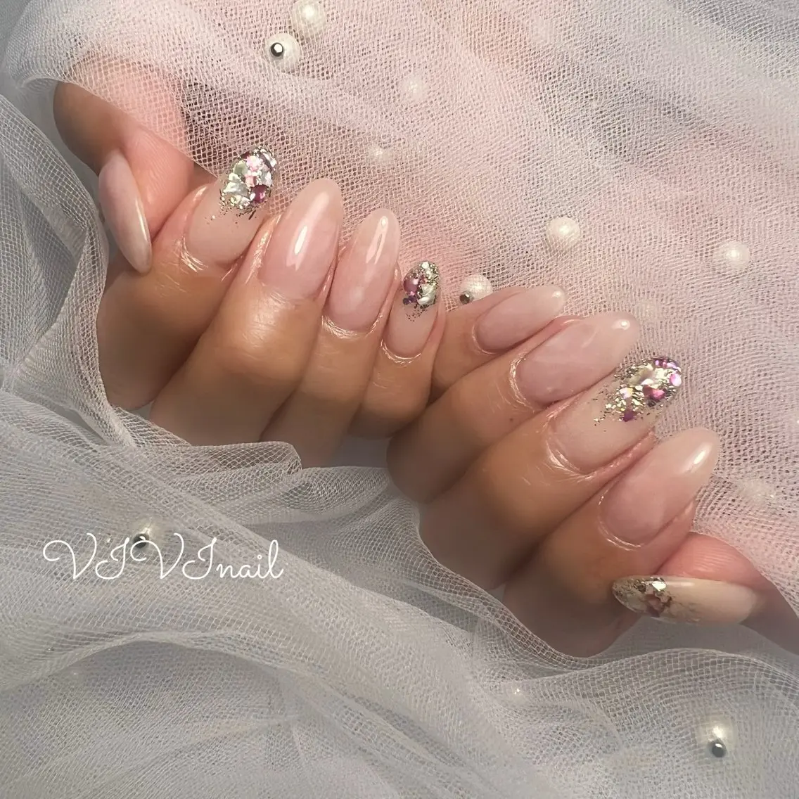 ネイル シンプルネイル ハンドネイル vivi nailのネイルデザイン