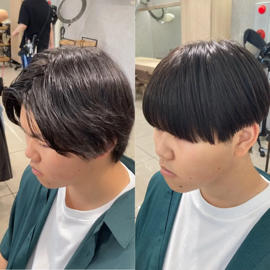ミディアム パーマ メンズ カット 縮毛矯正 メンズ比率エリア No.1/林慶太のヘアスタイル