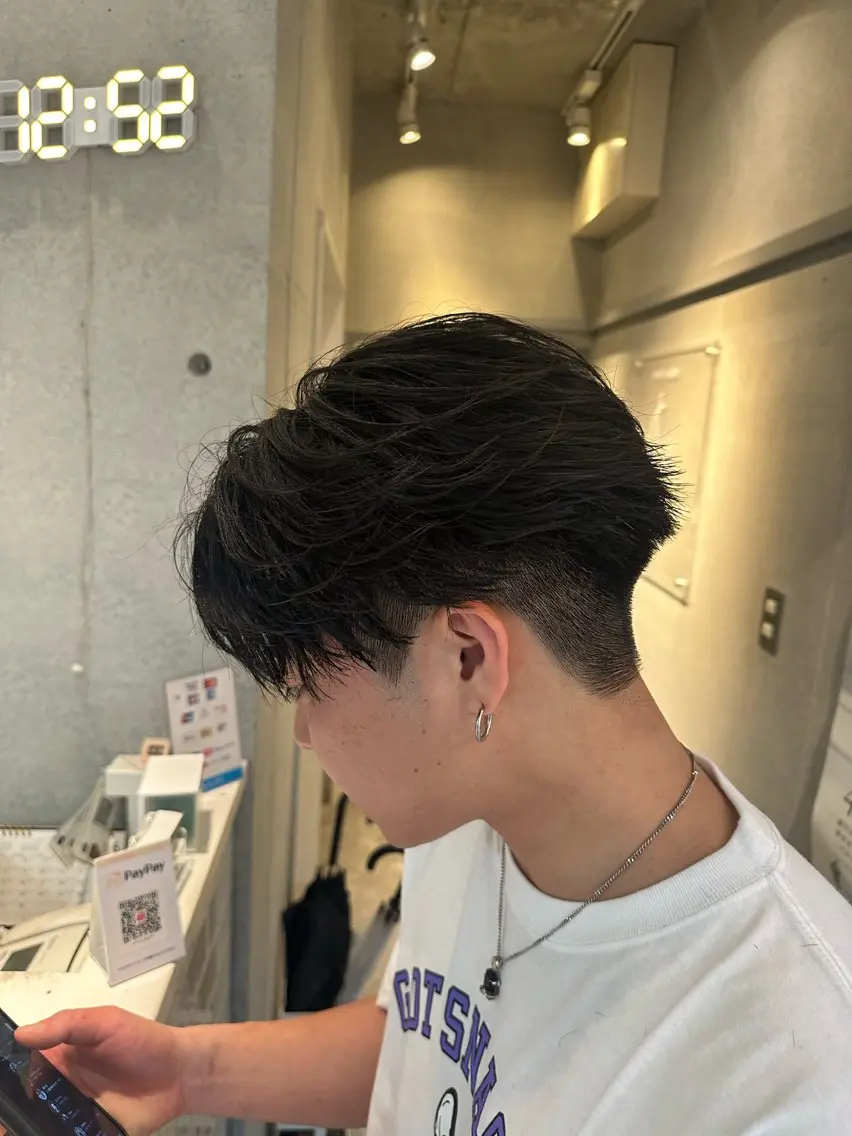 パーマ メンズ カット パーマ 💎メンズカット ／フェザー／細野💎のヘアスタイル