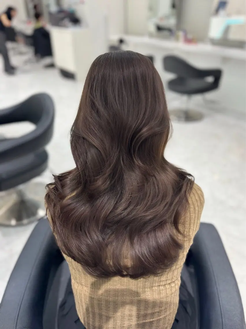ロング カラー カット ヘアカラー トリートメント 🪽天神/うる艶 /トレンドヘア🪽のヘアスタイル