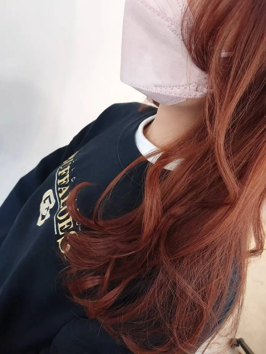 ロング 顔周りカット レイヤーカット ヘアカラー トリートメント mairo【船橋】 /あいのヘアスタイル