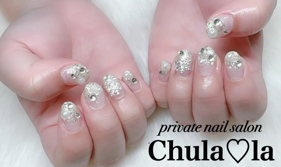 ネイル ストーンネイル ハンドネイル Chula♡la 豊見城市高安のネイルデザイン