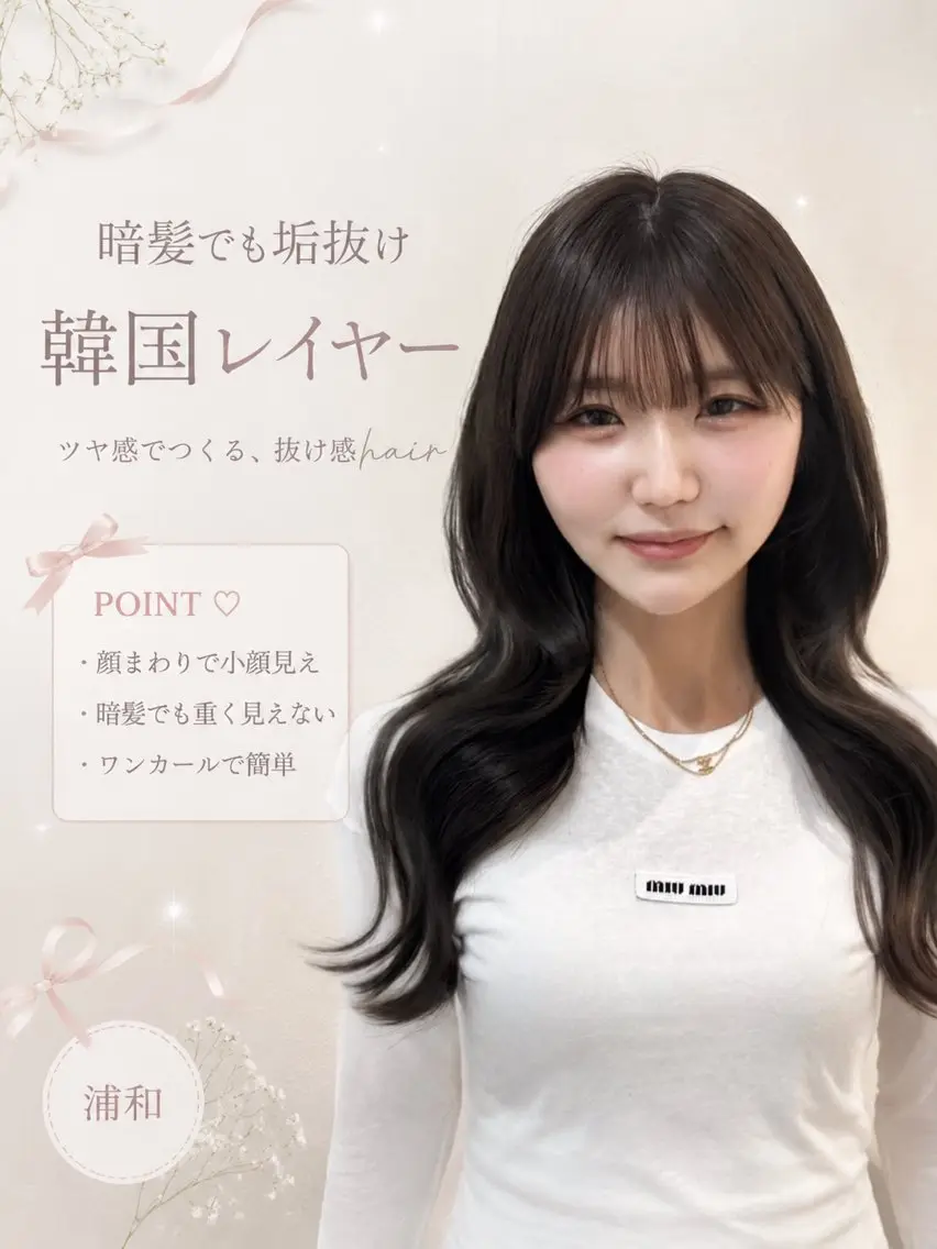 セミロング カット ヘアカラー トリートメント 成田 流風のヘアスタイル