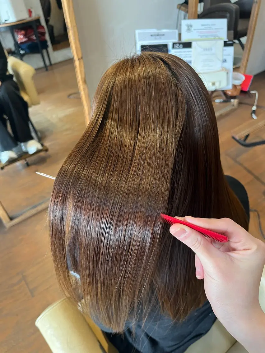 ロング カット ヘアカラー 縮毛矯正 AKALA HAIR 西宮店　Juriのヘアスタイル