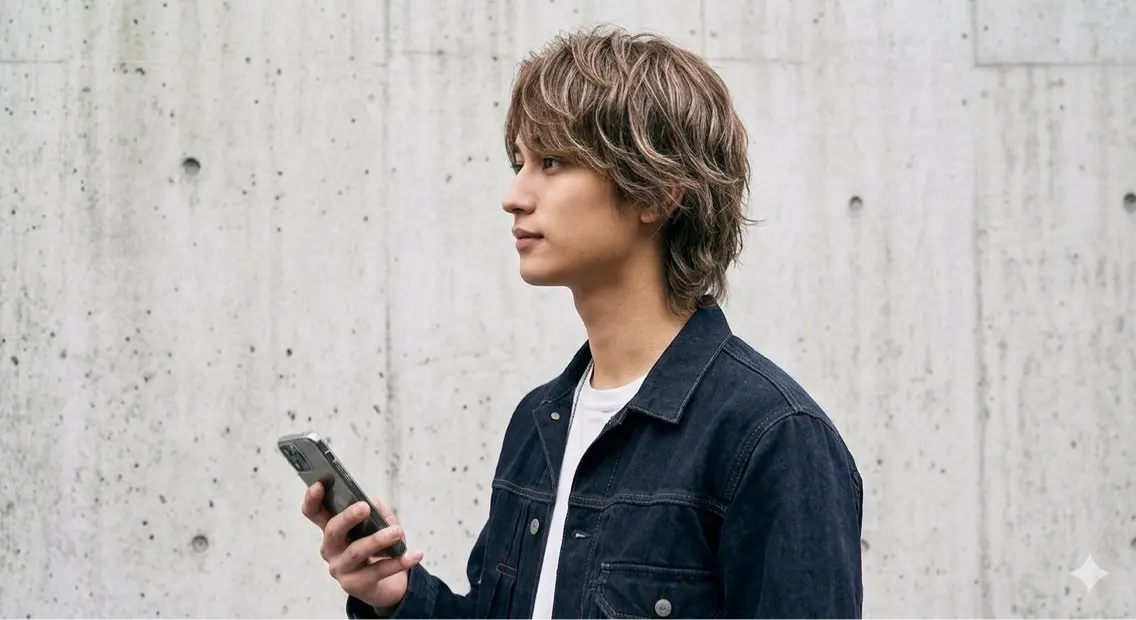 メンズカット+🪶フェザーパーマ🪶の写真