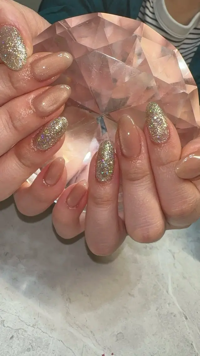 ネイル キラキラネイル ラメ(グリッター) ハンドネイル with nail.のネイルデザイン