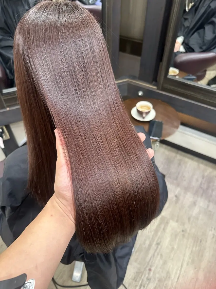 ロング 髪質改善 縮毛矯正 トリートメント 縮毛矯正 トリートメント 酒徳 ヒロヤのヘアスタイル