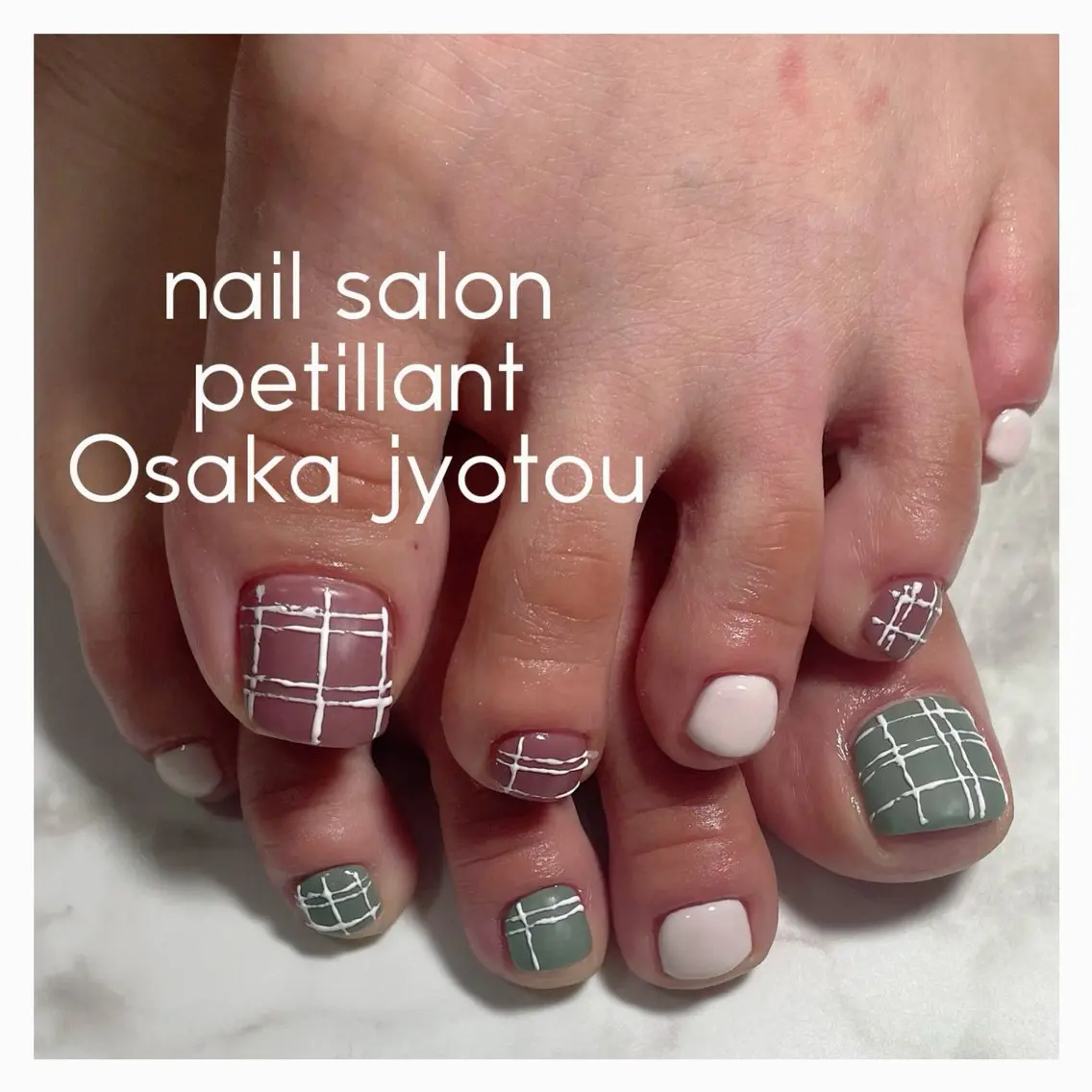 ネイル アートネイル フットネイル 春ネイル フットネイル nail salon petillantのネイルデザイン