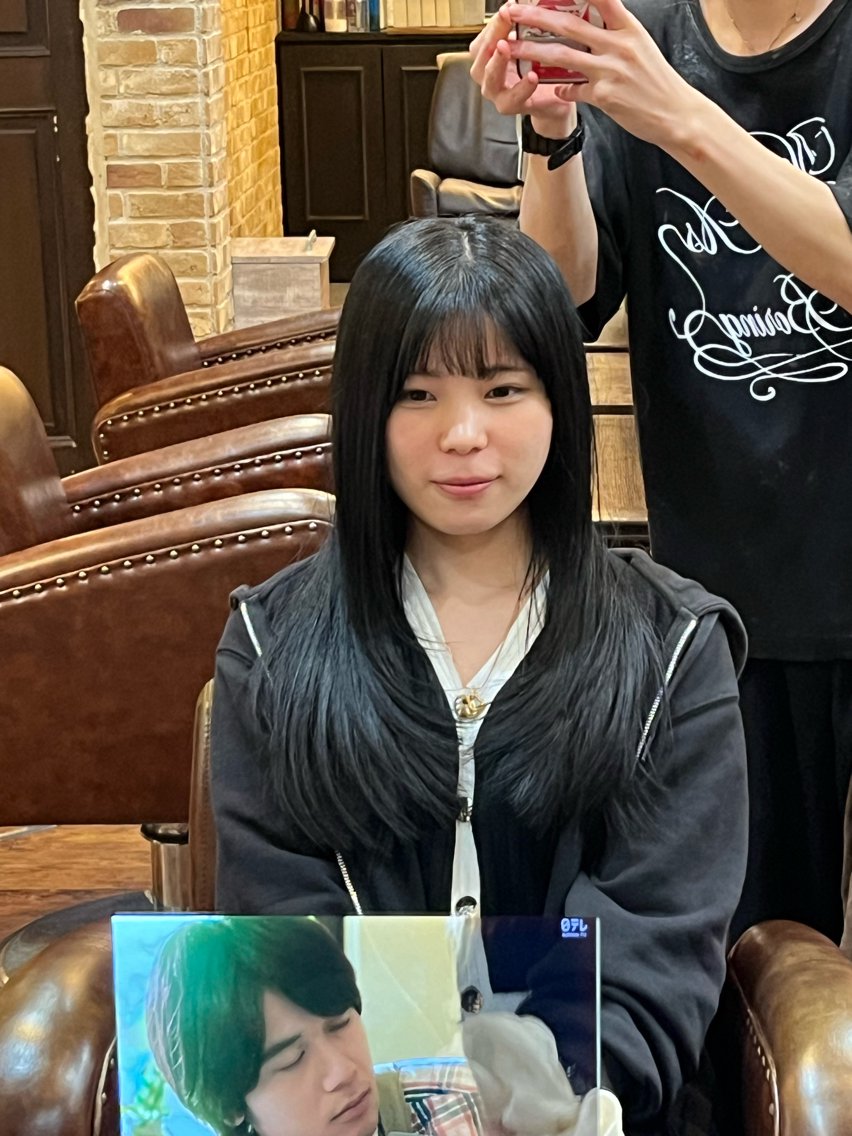 セミロング レイヤーカット 小顔カット カット/似合せ特化 大城統也のヘアスタイル