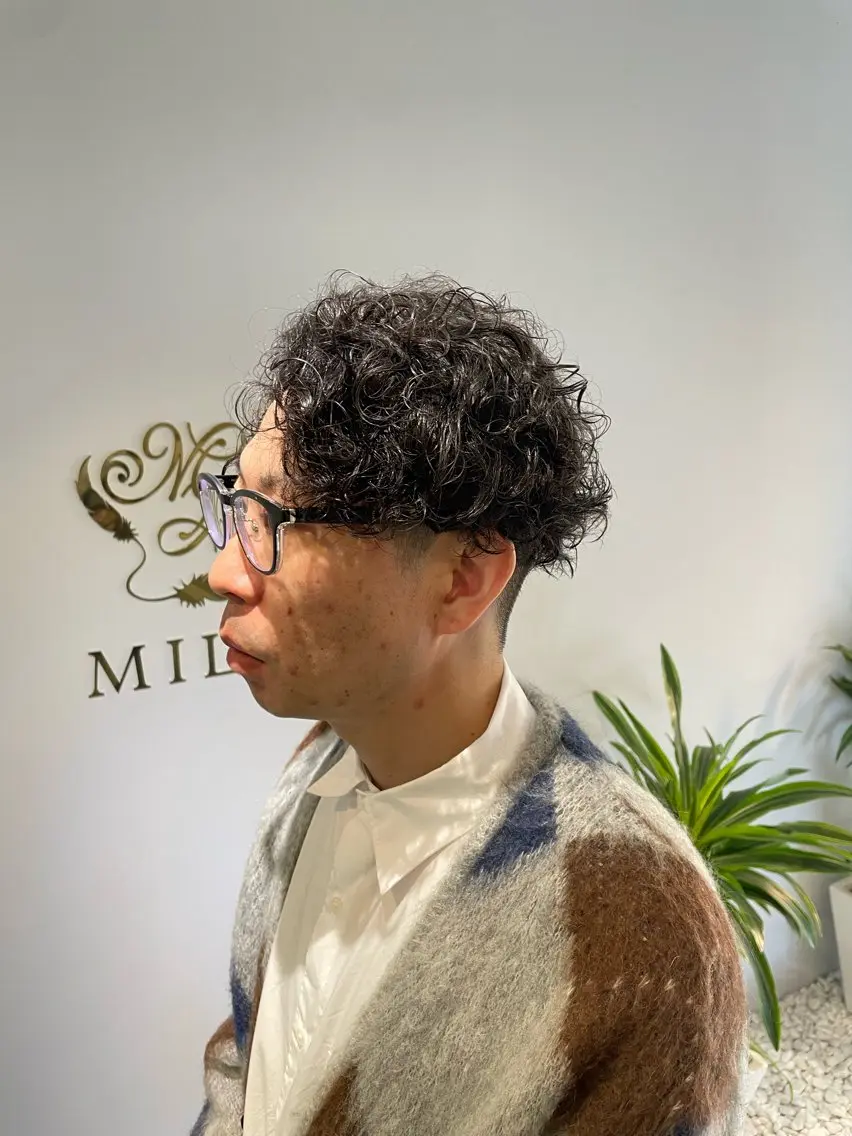 パーマ メンズ パーマ 樅木 恒毅のヘアスタイル