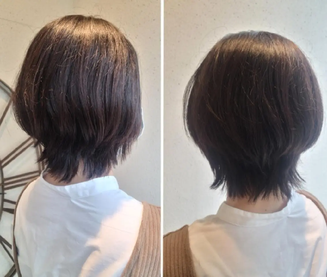 ショート ショートヘア ウルフカット 赤松 摩美のヘアスタイル