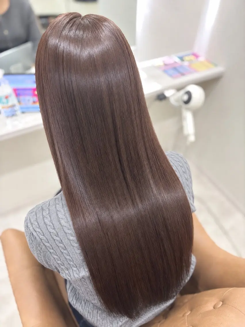 ロング カラー カット ヘアカラー トリートメント 小川 翠のヘアスタイル