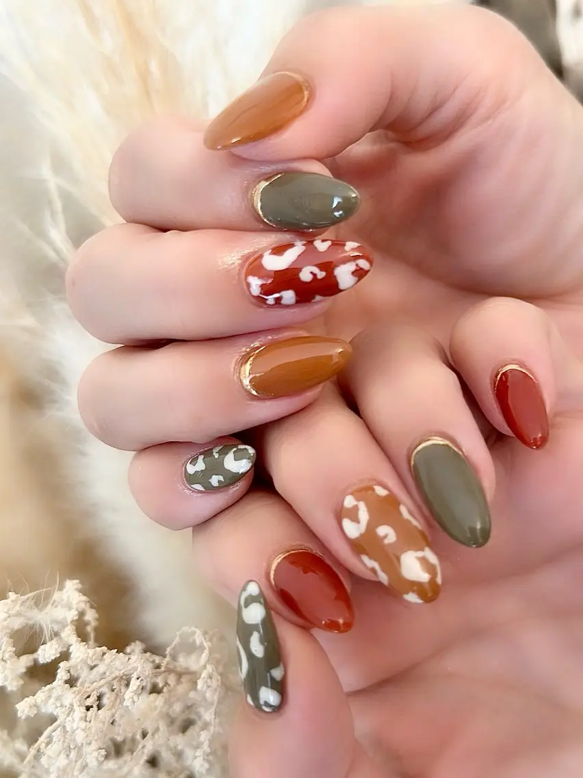 ネイル アニマル柄 Home salon M nailのネイルデザイン