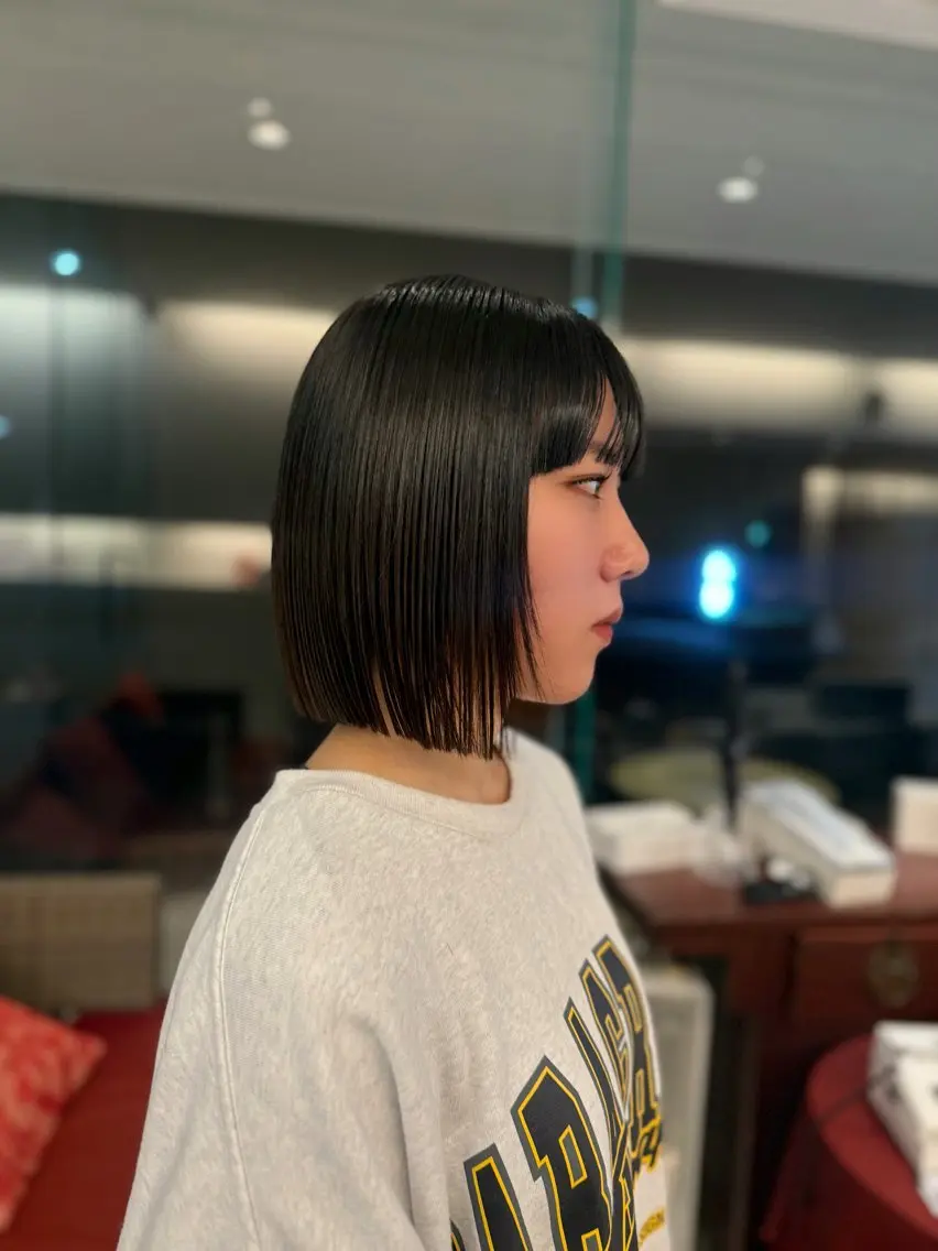 ショート ボブ カット 中西 リナのヘアスタイル