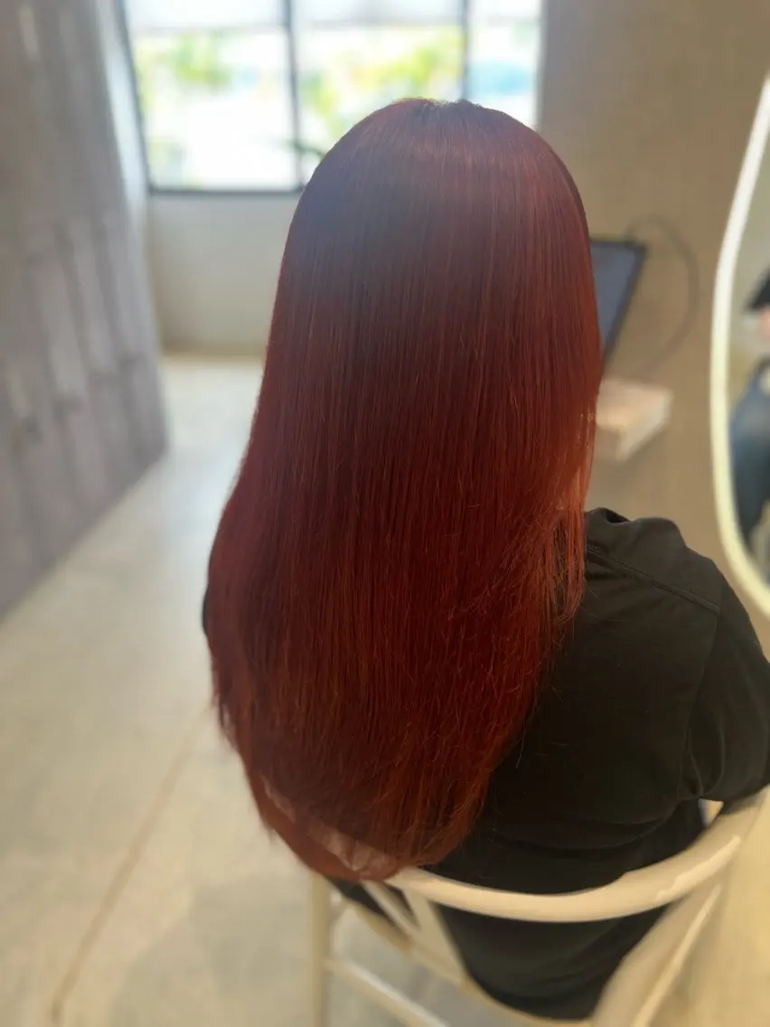ロング ヘアカラー 小池 夏美のヘアスタイル