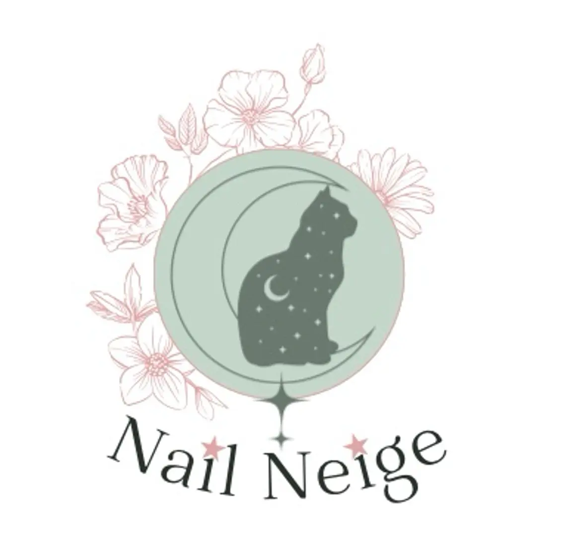 ネイル ジェルネイル マグネットネイル シンプルネイル Nail Neige🐈🌙のネイルデザイン