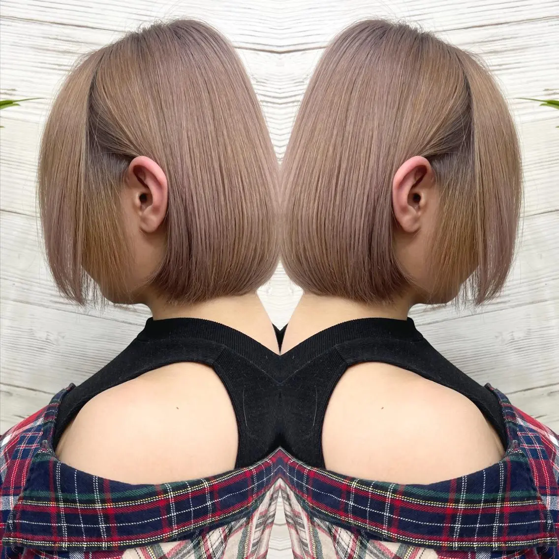 ショート カラー ヘアアレンジ ブリーチ ケアブリーチ ヘアカラー トリートメント 枝毛カット&髪質改善 満足NO.1岡しゃんのヘアスタイル