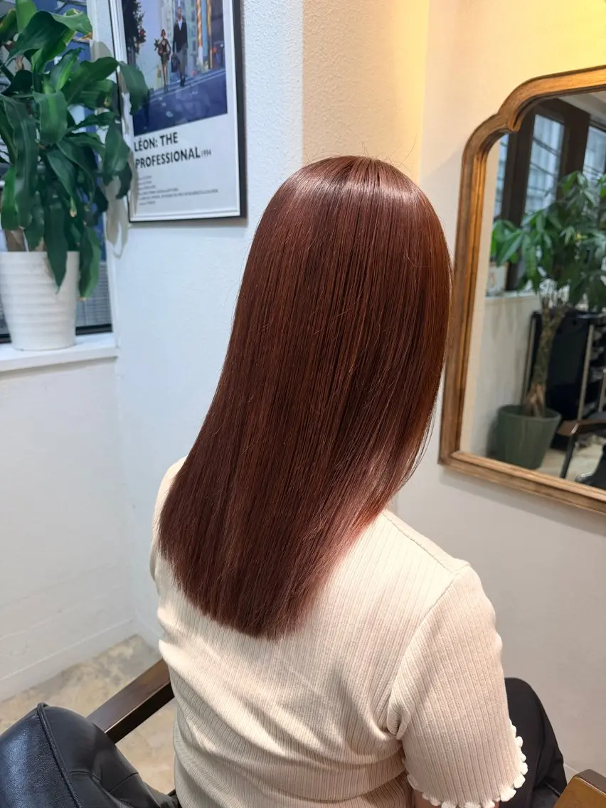 セミロング カット ヘアカラー 🎀ブリーチなしカラ ー🎀Mizukiのヘアスタイル