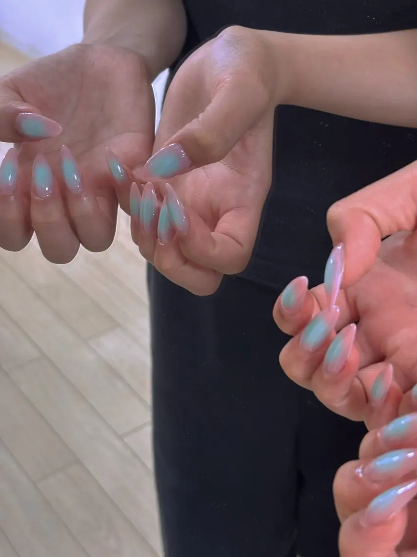 ネイル キラキラネイル 韓国ネイル マグネットネイル 夏ネイル ワンホンネイル ハンドネイル Sully Nail  Labのネイルデザイン