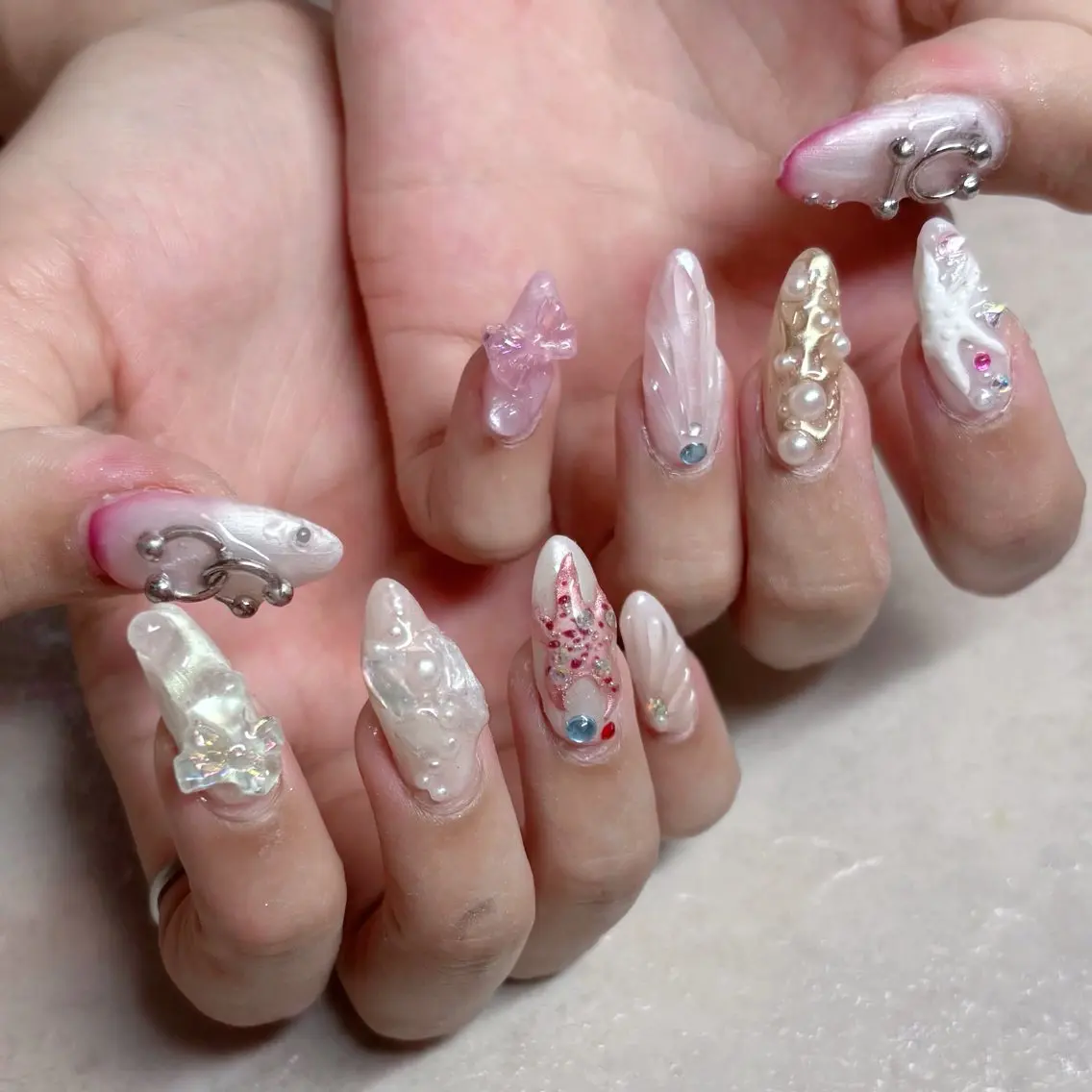 ネイル ハンドネイル mimi 高石桃朱のネイルデザイン