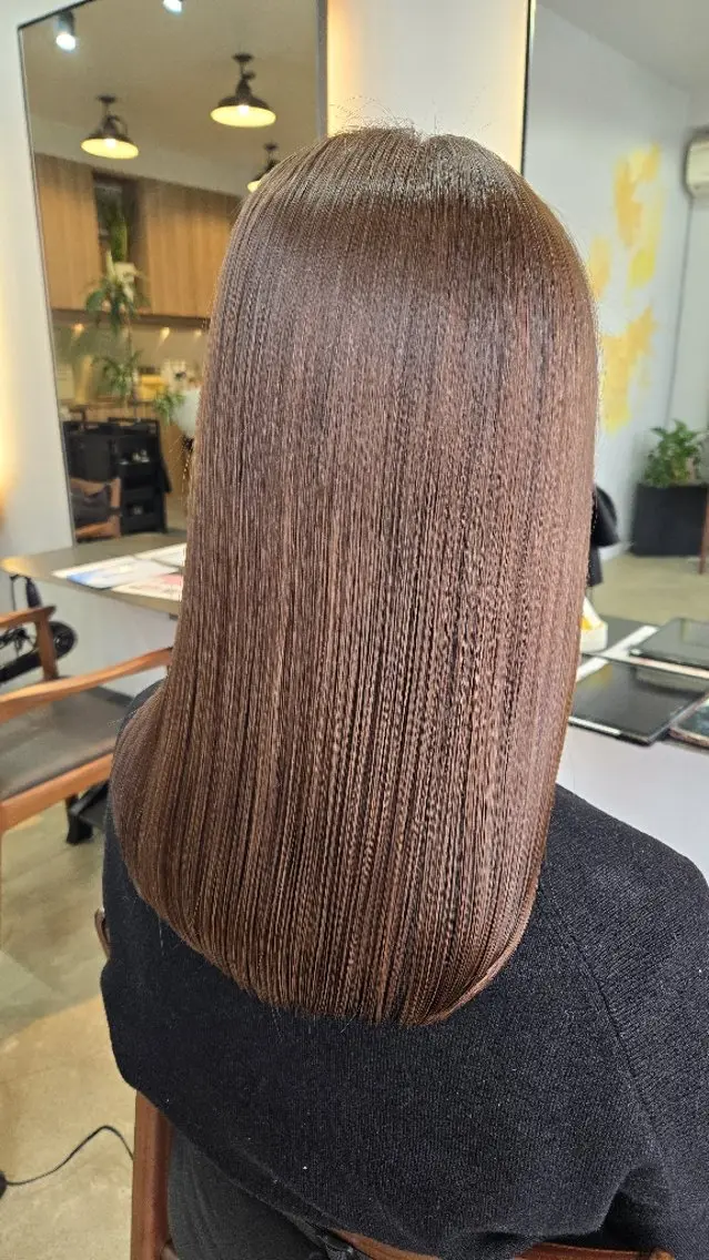 セミロング カラー カット ヘアカラー トリートメント 野村 果音(カノン)のヘアスタイル
