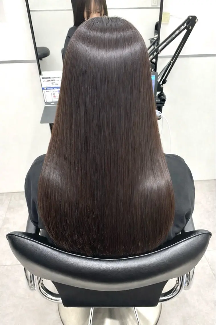 セミロング カラー カット ヘアカラー 縮毛矯正 トリートメント 💗大人艶×髪質改善 カラー💗AYAKIのヘアスタイル