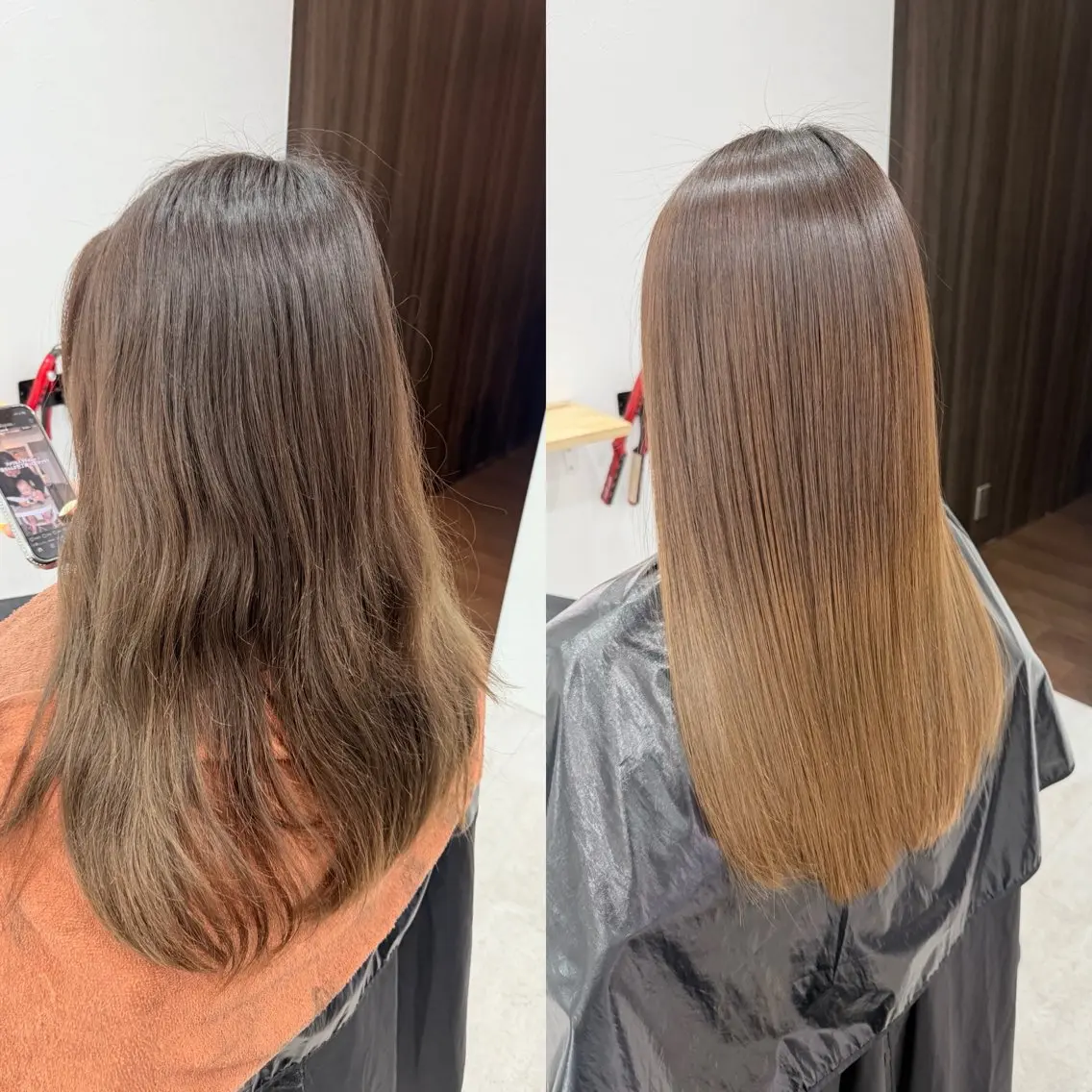 ロング カット 縮毛矯正 トリートメント Libelle hair salonのヘアスタイル