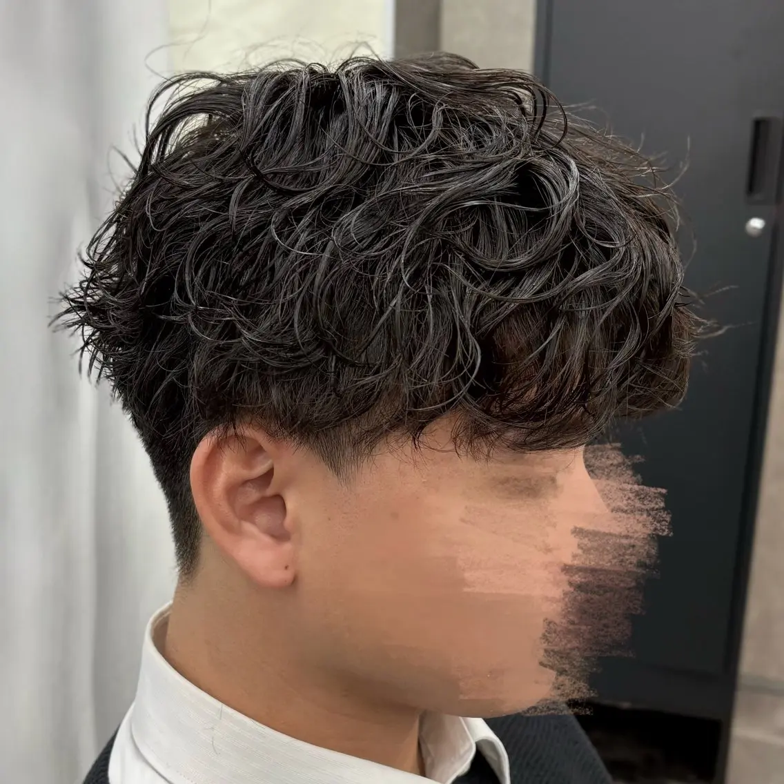 ショート パーマ メンズ メンズパーマ カット パーマ いちか🤍 COQU千葉のヘアスタイル