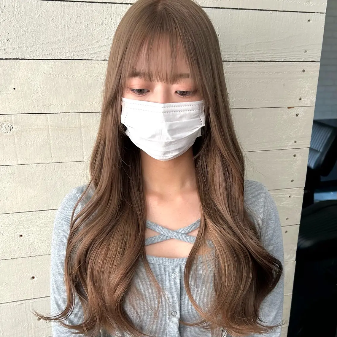 ロング ヘアカラー トリートメント ブリーチ特化💛 RYUTOのヘアスタイル