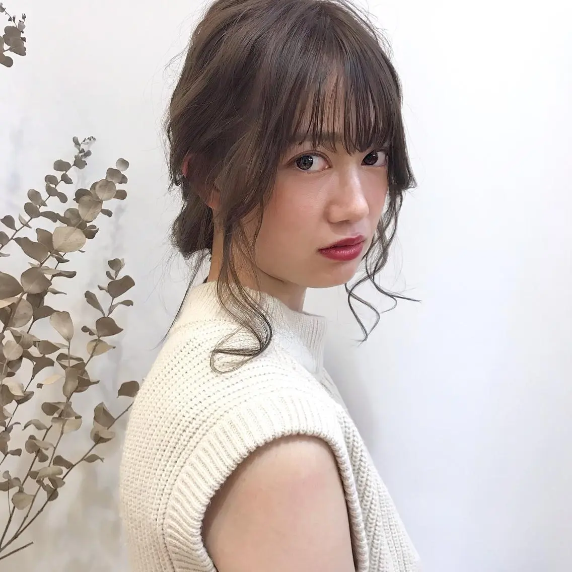 天神最安値エクステ カラーレイヤーカットのヘアスタイル