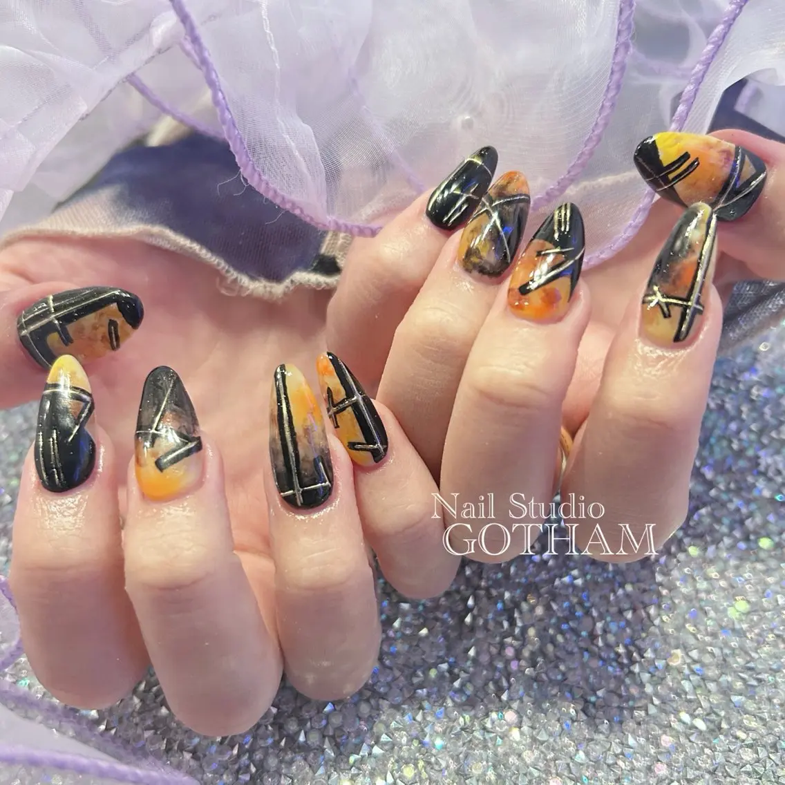 ネイル ハンドネイル 高円寺駅からすぐ🌈 ネイルGOTHAMのネイルデザイン