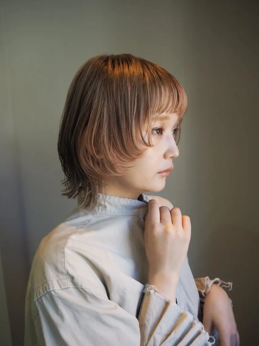 カラー インナーカラー ボブ/くびれショート モデル募集中cocoのヘアスタイル